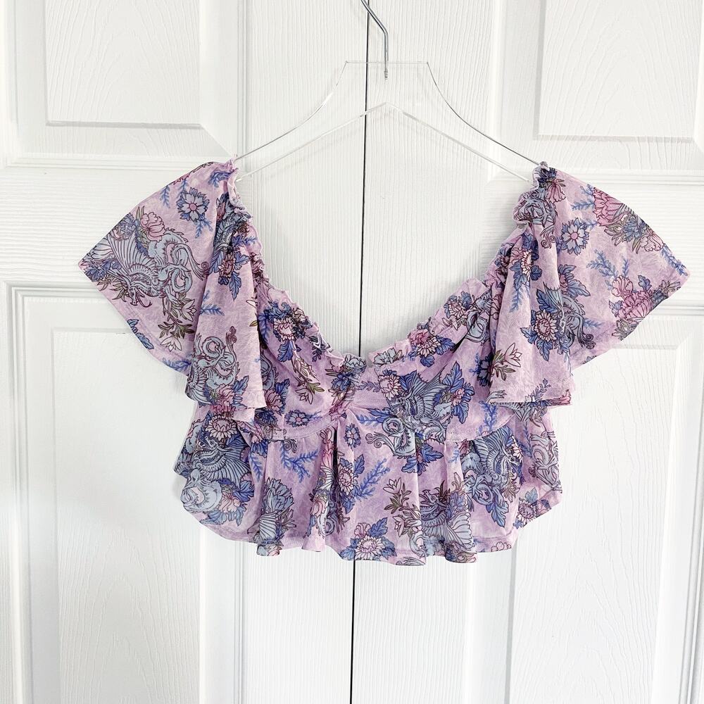 Sugar Thrillz Dolls Kill Are We Human Dragon Print Crop Top